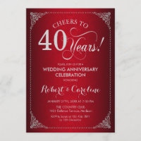 Aniversário de 40 anos de Casamento - Damasco Prat