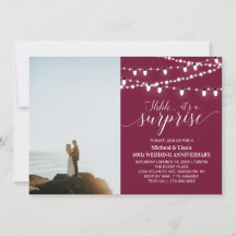 Aniversário de 40 anos de casamento em foto Burgun