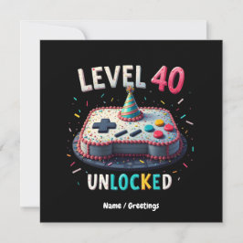 Convites Aniversário de 40 anos de Estilo de Jogos Desbloqu