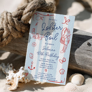 Convites Aniversário de 40 anos de fermento de lavagante ve