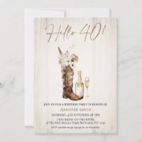 Aniversário de 40 anos de Garrafa de Boot Rustic F