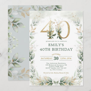 Convites Aniversário de 40 anos de Jardim Botânico Dourad