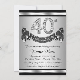 Convites Aniversário de 40 anos de Prata