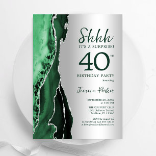 Convites Aniversário de 40 anos de Surpresa do Silver Emera