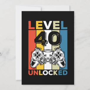 Convites Aniversário de 40 anos desbloqueado 40 jogos retrô