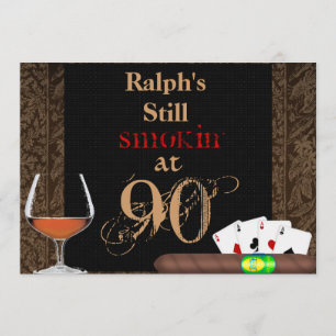 Convites aniversário de 40 anos do MENS Charutos,Convites 