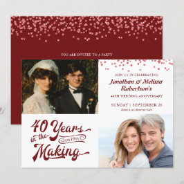 Convites Aniversário de 40 anos do Ruby - Festa de Fotos de