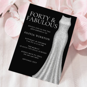Convites Aniversário de 40 anos do Vestido de Prata e Mulhe