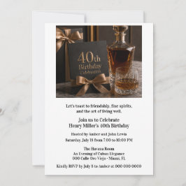 Convites Aniversário de 40 anos Maduro ao Perfeito Bourbon