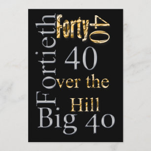 Convites aniversário de 40 anos - maior PERSONALIZAÇÃO d