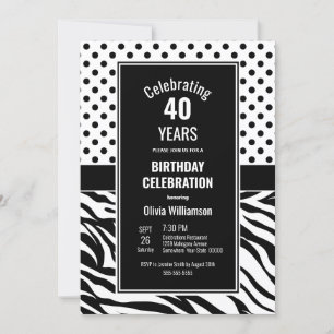 Convites aniversário de 40 anos, Partido Negro e Branco