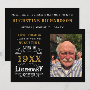 Convites Aniversário de 40 anos personalizado