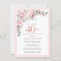 aniversário de 40 anos Surpresa do Partido Rosa Ro