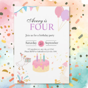 Convites aniversário de 4 anos