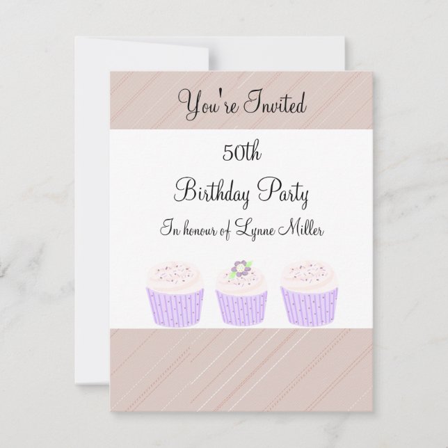 Convites Aniversário de 50 anos (Frente)