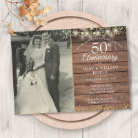 Aniversário de 50 anos Bodas de Ouro Corações Foto