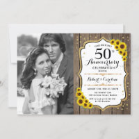 Aniversário de 50 anos com Foto - Girassóis de Mad
