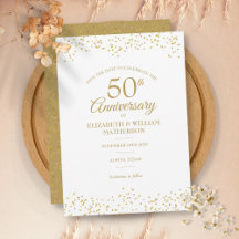 Aniversário de 50 anos Confetes de Pó de Ouro Save
