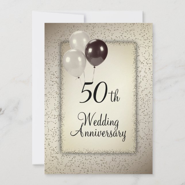 Convites Aniversário de 50 anos de casamento (Verso)
