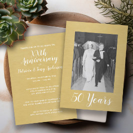 Convites Aniversário de 50 anos de Casamento com Foto - Dou