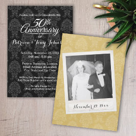 Convites Aniversário de 50 anos de Casamento com Foto em um