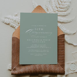 Convites Aniversário de 50 anos de casamento em Caligrafia 