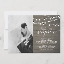 Convites Aniversário de 50 anos de Casamento em Madeira Rús