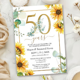 Convites Aniversário de 50 anos de Casamento Flores de Gira