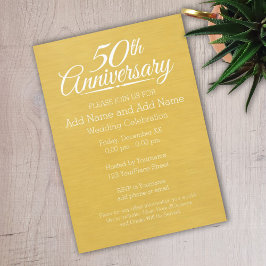 Convites Aniversário de 50 anos de Casamento Grande Impress