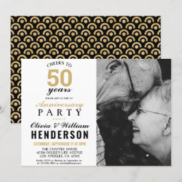 Convites Aniversário de 50 anos de Casamento | Ouro Brindam