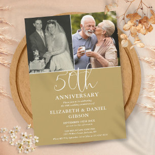 Convites Aniversário de 50 anos de Casamento Outrora e Agor