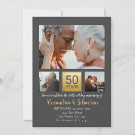 Convites Aniversário de 50 anos de Casamento Personalizado 