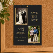 Aniversário de 50 anos de Casamento Salve a Data R