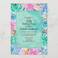 Aniversário de 50 anos de Mulheres Coloridas Sucul