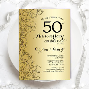 Convites Aniversário de 50 anos do Golden Floral