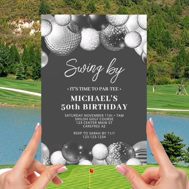 Convites Aniversário de 50 anos do Golfe Masculino (Criador carregado)