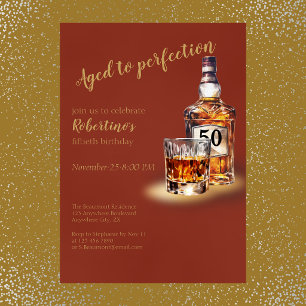 Convites Aniversário de 50 anos do Whiskey Envelhecido ao P