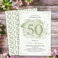 Aniversário de 50 anos Flor Silvestre Delicada Ver