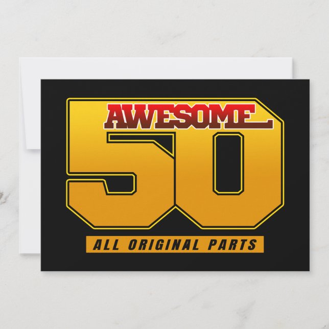 Convites Aniversário de 50 Anos Incrível (Frente)