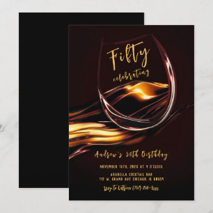Convites Aniversário de 50 anos masculino