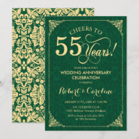 Aniversário de 55 anos de Casamento Esmeralda Verd