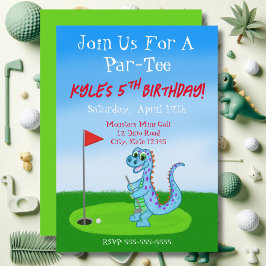 Convites Aniversário de 5 anos tema Golfinho Dinossauro Fof