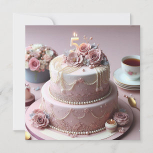 CONVITES ANIVERSÁRIO DE 5 SOFISTICADO