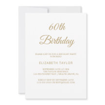 Aniversário de 60 anos com Caligrafia a Ouro Sofis