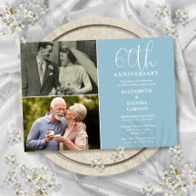 Aniversário de 60 anos de casamento Então e Agora 