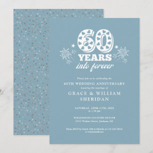 Convites Aniversário de 60 anos de casamento para sempre