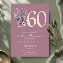 Aniversário de 60 anos de Mulher Única em Creme Ma