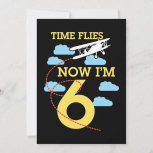 Convites Aniversário de 6 anos Meninos Avião 6 anos de idad