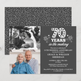 Convites Aniversário de 70 anos de casamento em produção 2 
