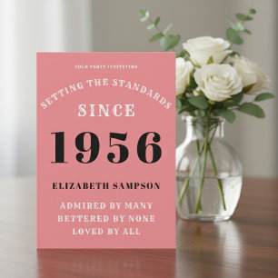 Convites Aniversário de 70 anos Personalizado 1956 Adicione
